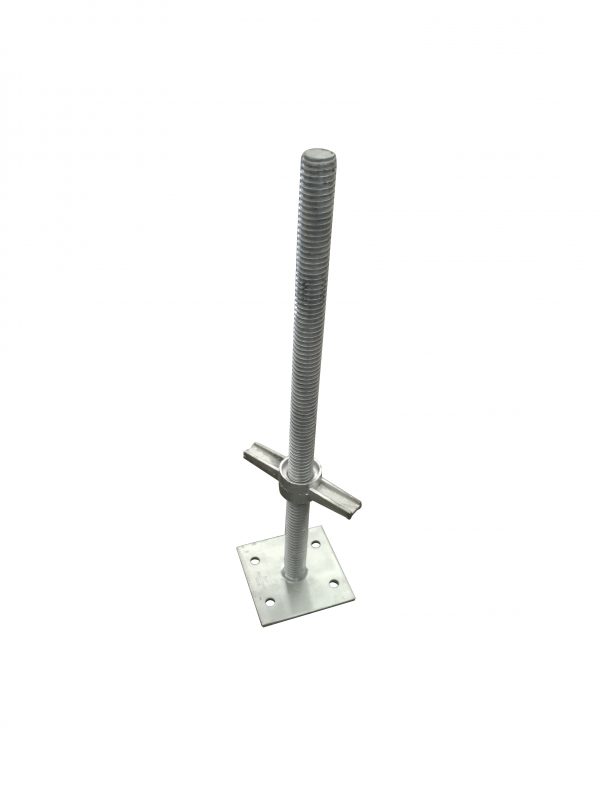 Adjustable Solid Base Jack - Electro Galvanised